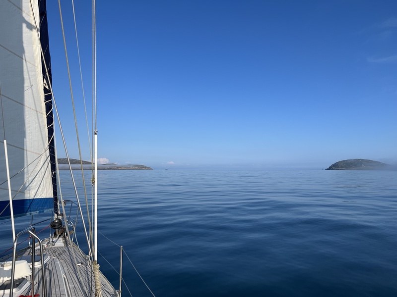 Approaching Bardsey sound from the West